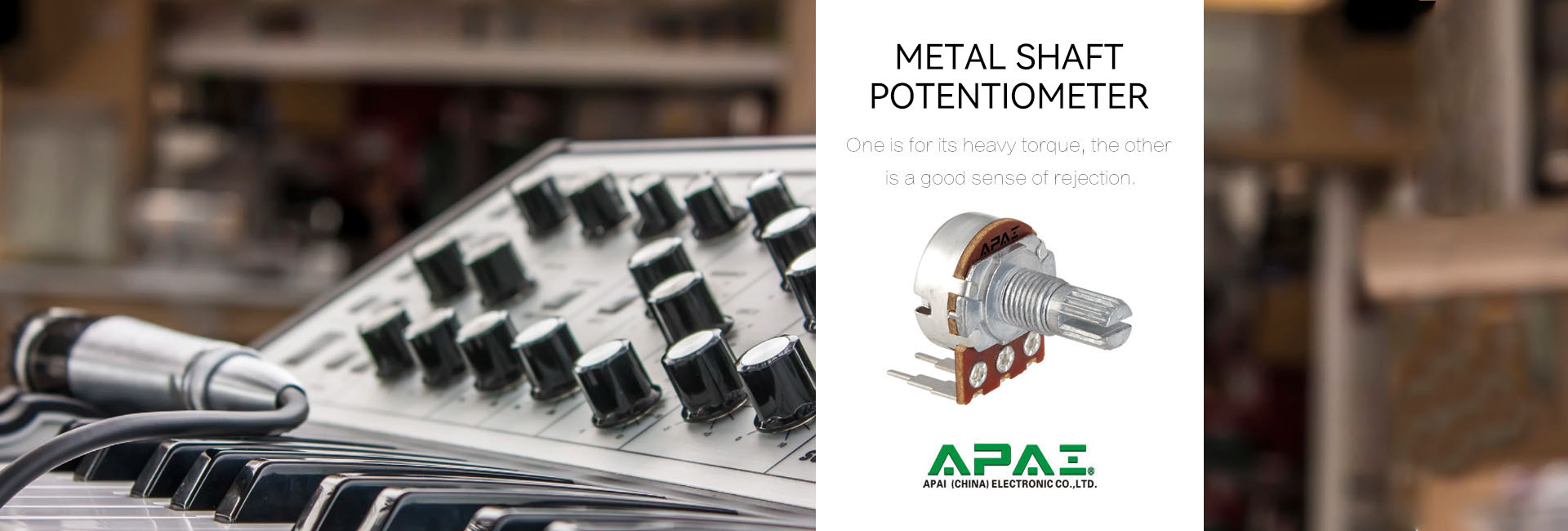 Metal shaft type potentiometer